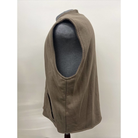 Redhead Sleeveless Vest Reversible Mens Large Tall Fleeced Lined Outdoor Brown - Picture 8 of 12